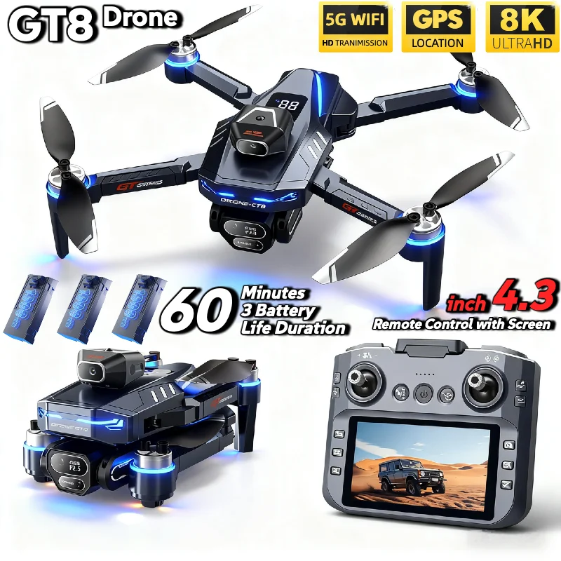 Fpv Brushless Rc Drone 4K - CALDO Per LSRC GT8 Drone 4K