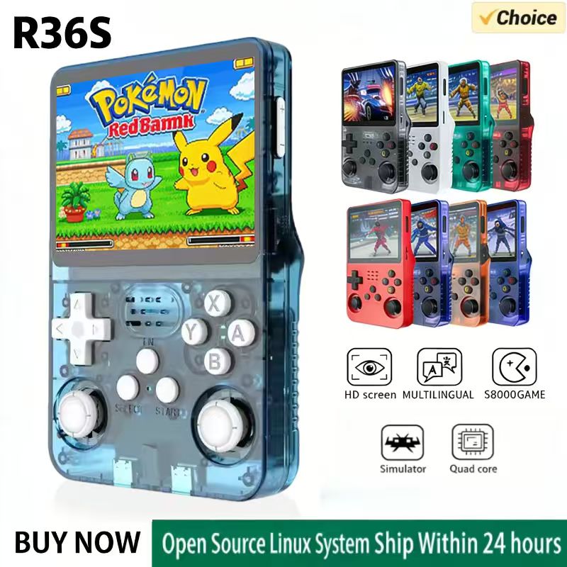 Retro Handheld Game Console R36S - Console di Gioco Portatile R36S con