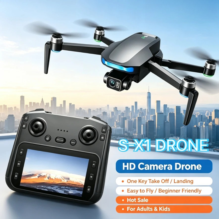 Fpv Brushless Rc Drone 4K - Drone GPS Originale S-X1 con Fotocamera