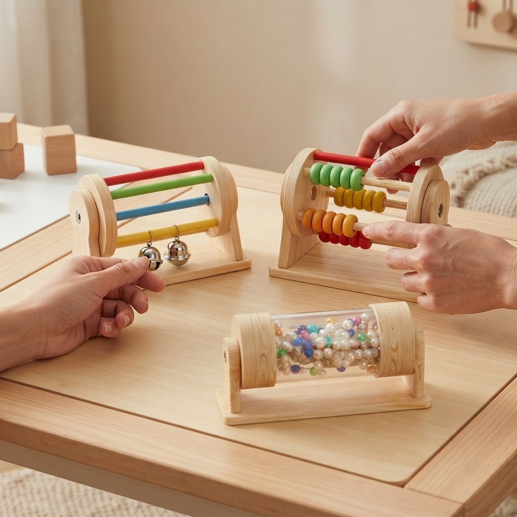 Puzzle in Legno Montessori Bus - Montessori Wooden Busy Board Toddler recensione e prezzo