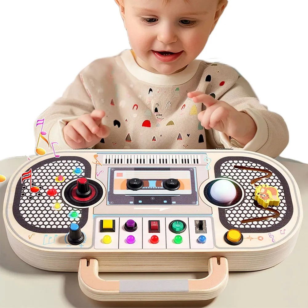 Giocattoli per bambini Montess - Montessori Wooden Busy Board Toddler recensione e prezzo