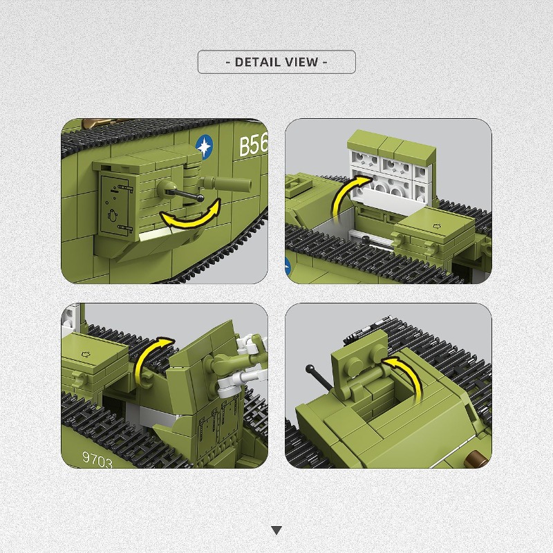Set di Costruzioni Carro Armat - Lego Compatible Military Tank recensione e prezzo