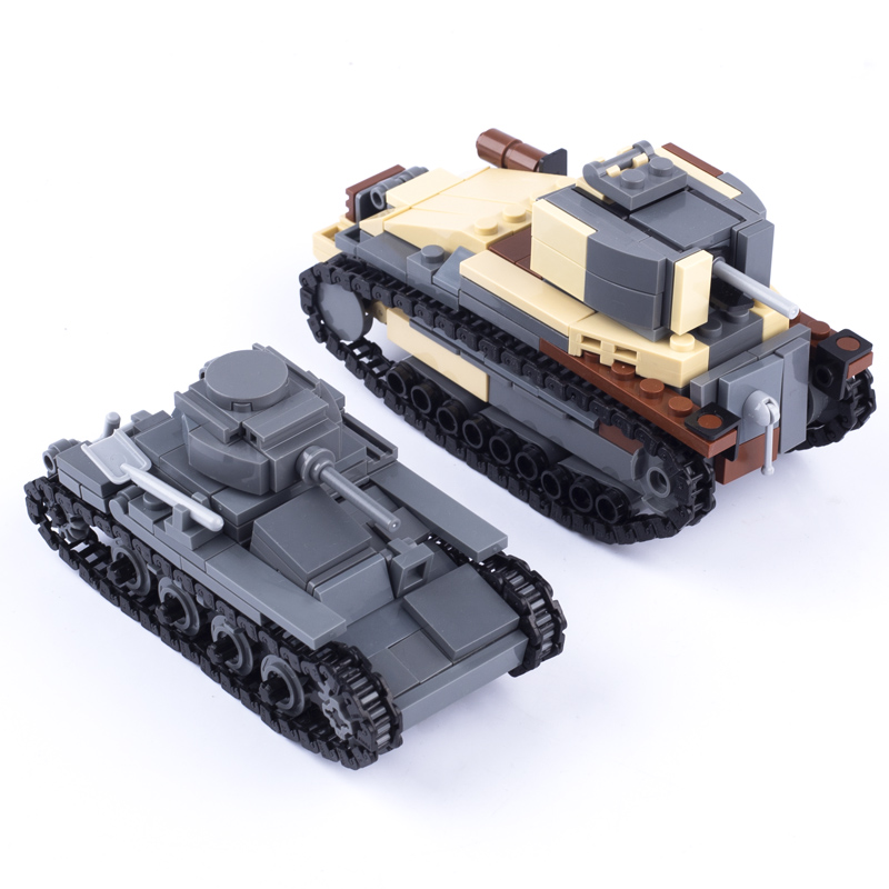 WW2 giappone serbatoio militar - Lego Compatible Military Tank recensione e prezzo