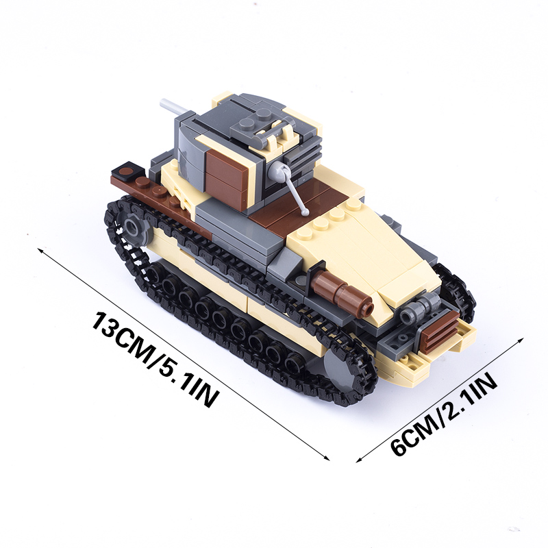WW2 giappone serbatoio militar - Lego Compatible Military Tank recensione e prezzo