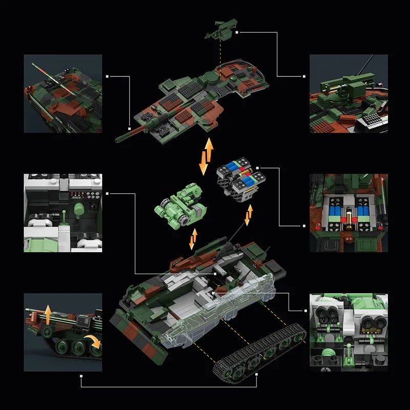 Carro Armato Militare Svedese  - Lego Compatible Military Tank recensione e prezzo